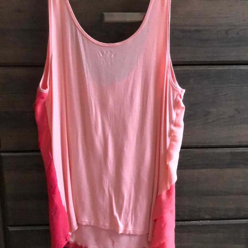 Pink Ruffle Tank Top - Picture 3 of 4
